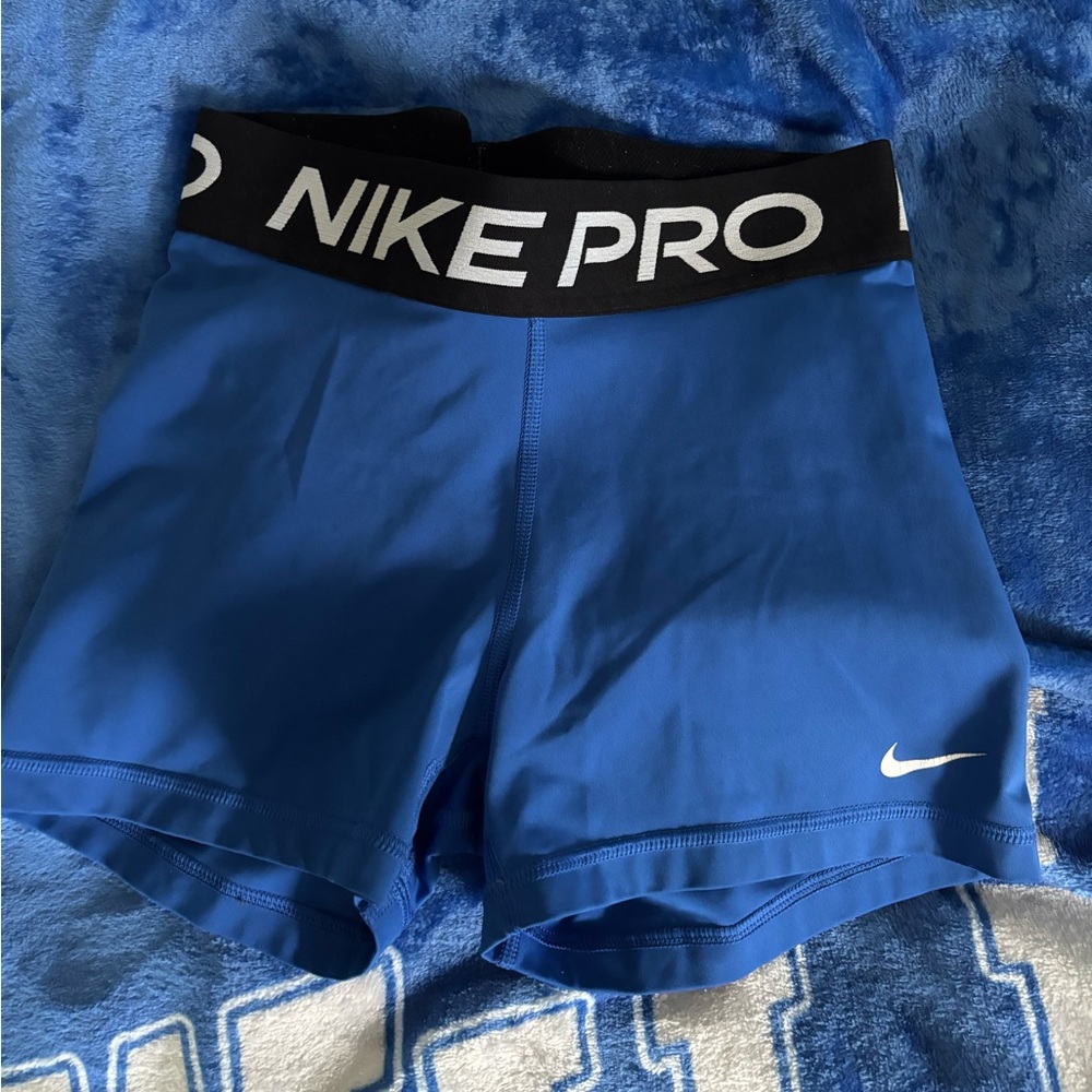 Nike Pro Dri-FIT Blue Shorts